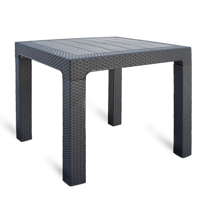 Mesa Alta Simil Ratan - 80X80Cm - Vista 1