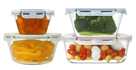 Set x 4 Hermeticos Contenedor Vidrio Taper Horno Freezer Grandes Curver