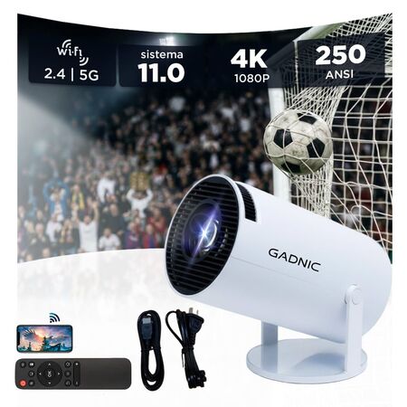 Proyector Gadnic HY300 PRO WiFi BT FHD 4500 Lumenes