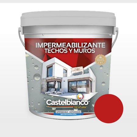 Impermeabilizante Fibrado Rojo 4 L