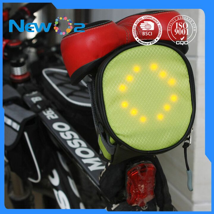 Bolso Para Bicicleta Verde Y Negro - Vista 3