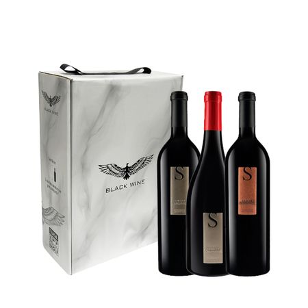 Set Vinos Tintos Familia Schroeder Seleccion x 3 Con Estuche