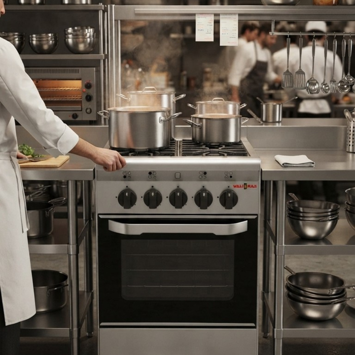 Cocina Industrial 52cm 4 Hornallas Rejas De Fundicion De Aluminio Livianas 0052 Valigas - Vista 2
