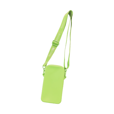 POUCH DE SILICONA RIIING PARA CELULAR CON CIERRE VERDE LIMA