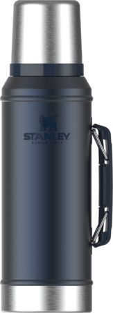 Termo Clasico 950 Ml Con Manija Y Tapon Cebador Nightfall Stanley 10-10148-006
