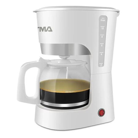 Cafetera de Filtro ATMA 1,5L Filtro Desmontable Blanca CA8133N