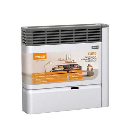 CALEFACTOR EMEGÉ EURO 2155 TBU 5400 KCAL/H - MULTIGAS (CE2155U)