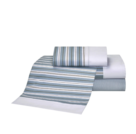 Juego De Sabanas Danubio 144 Hilos QUEEN  STRIPES