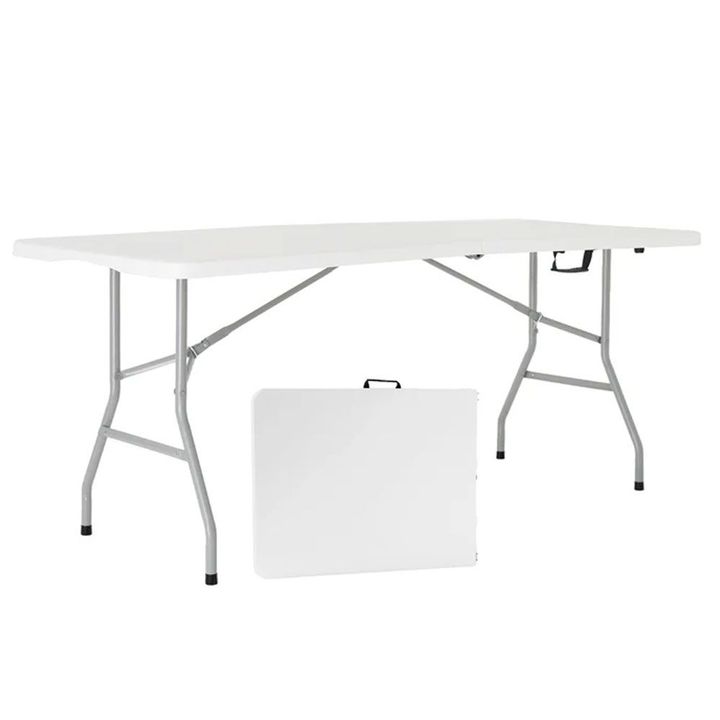 Mesa Picnic Plegable Blanca 1.80 Mts Garden Life - Vista 1