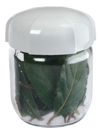 Frasco Vidrio Hermético 425 Cc Cierre Rosca Tapa Plástica Gris