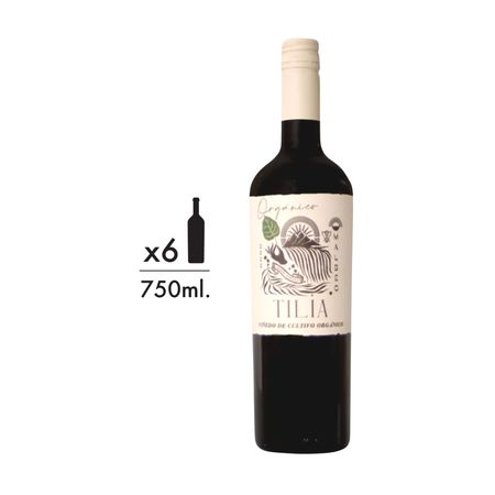 Vino Tinto Tilia Malbec Organico Caja x 6