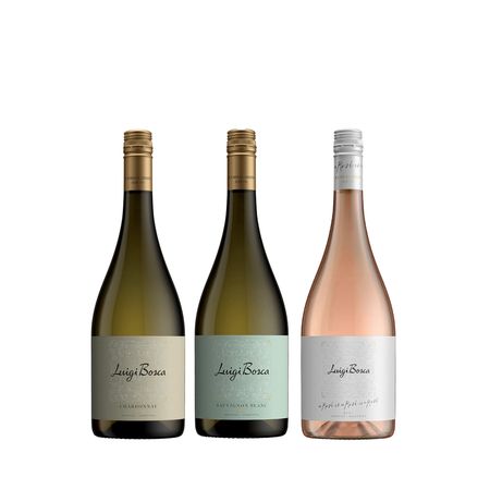 Set Vinos Combinados Luigi Bosca Blanco - Rosado Seleccion x 3 Con Estuche