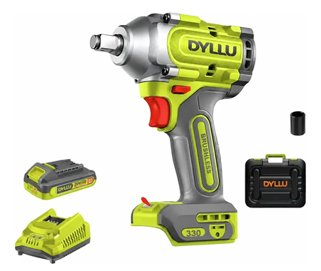 Llave Impacto Inalambrica 430nm Dyllu Dtcd1b33 Brushless Kit