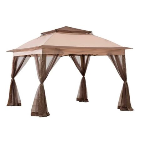 Gazebo Php TZFG036-3.3*3.3 de Jardin Montable 3.3x3.3 Mts con Mosquitero