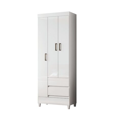 Placard Hyper Blanco con  puertas y  cajones Santos Andira