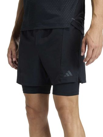 Short Adidas D4T Workout 2 In 1 Hombre Training Negro