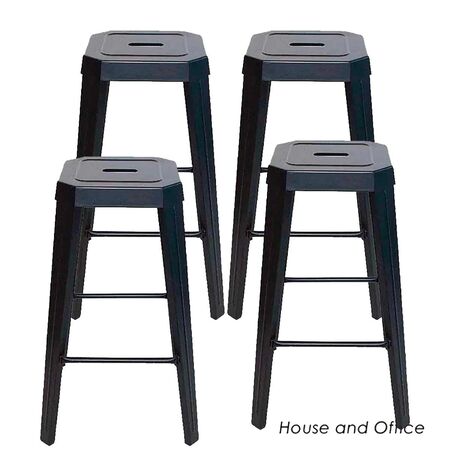 Banqueta Alta Runko 73 Tromen X4 Chapa Negra Sin Respaldo