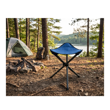 Banquito Camping Nahuel Plegable 3 Patas 31x31x41