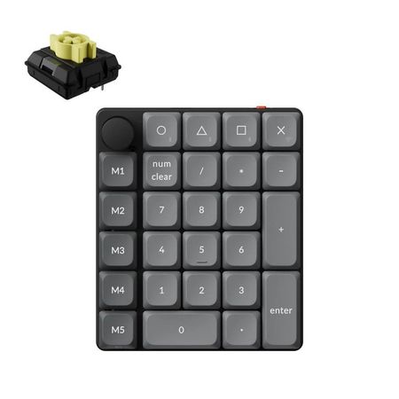 Teclado Mecánico Keychron K0 Max Switch Milk POM Banana