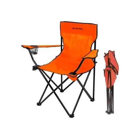 Sillon Plegable Camping con Portavaso Kushiro SCD01NA