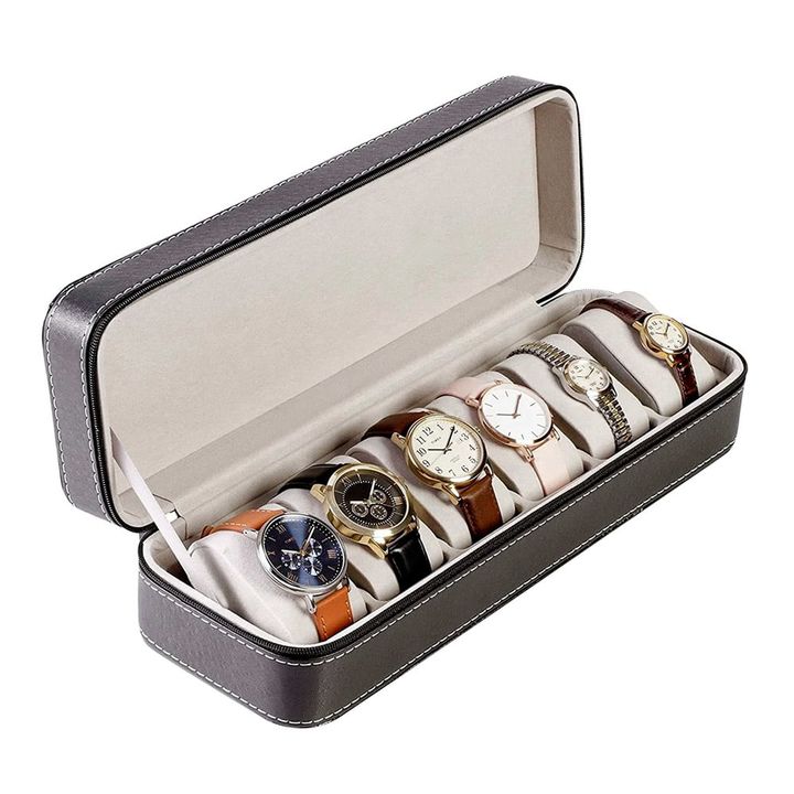 Caja Organizadora De Reloj Gadnic Estuche Para 6 Relojes - Vista 1