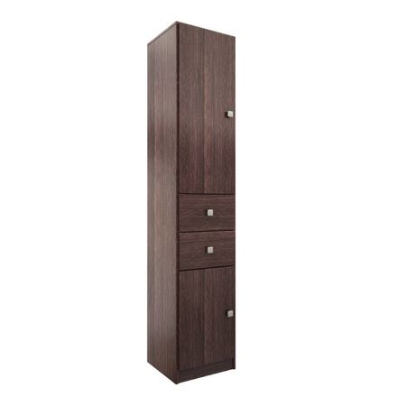 MULTIFUNCION ECO ORLANDI WE 726 PREMIUM - WENGUE, 2 PUERTAS, 2 CAJONES, 1 ESTANTE