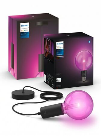 Lampara Colgante Philips Hue Con Filamento Globo Xl E27 Rgb