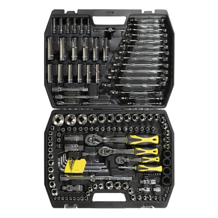 Juego de Bocallaves 150 Pcs 1|4" 1|2" 3|8" Crossmaster