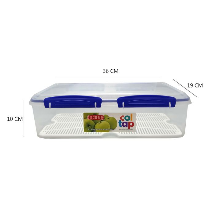 Contenedor De Alimentos Coltap Nº 8 Rectangular - Colombraro - Vista 4