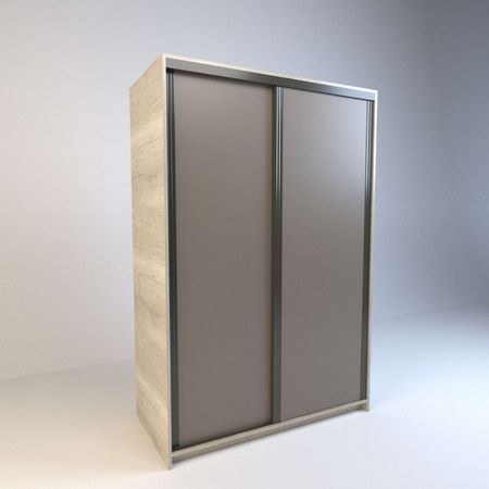Placard Corredizo 1,20 2 Cajones Nevado Gris C. Tables