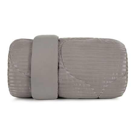 Acolchado Queen Size Altenburg Blend Sense Veludo 5727.0 Riscas Gris