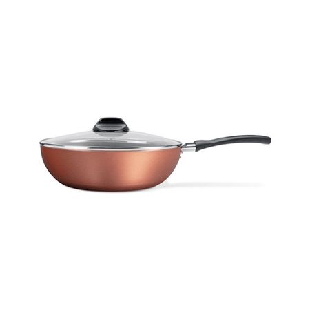 Wok c/Tapa de 2.3L Antiadherente 24 cm Cobre - Linea Clove Brinox ( 7111/466)