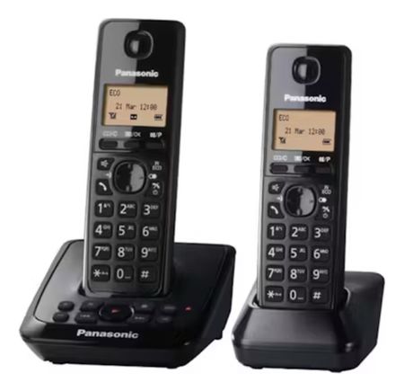 Telefono inalambrico doble panasonic kx-tg2722 contestador - negro
