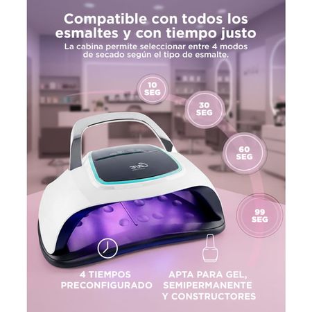 Cabina Para Uñas Gadnic BQ6 Pro UV Led 108w Uso Profesional