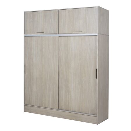 PLACARD GRANDE DE 2 PUERTAS CORREDIZAS CON BAULERA TANA PIU FRESNO BLANCO