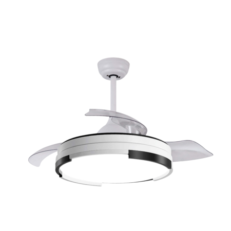 VENTILADOR TECHO ELANVENT - MONACO CON LUZ, BLANCO