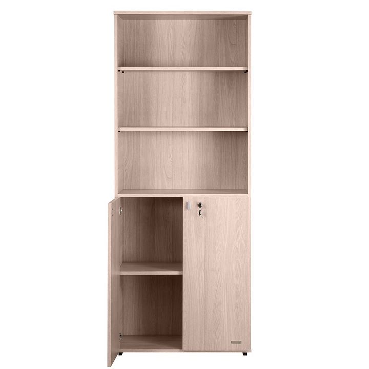 Biblioteca de Oficina 2 Puertas Bajas con Llave Gris Andino - Vista 4