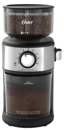 Molinillo De Cafe Oster Automatico 18 Moliendas Mh24 Negro