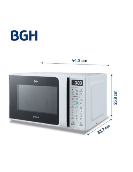 MICROONDAS BGH B120DB20I DIGITAL 20LT - Vista 2