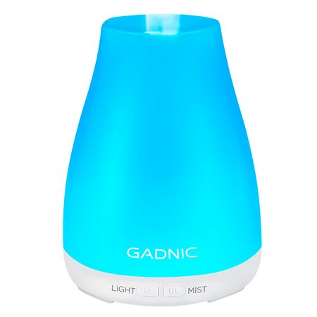 Difusor Humidificador Gadnic Aromatizante Portátil con Luz 120ml