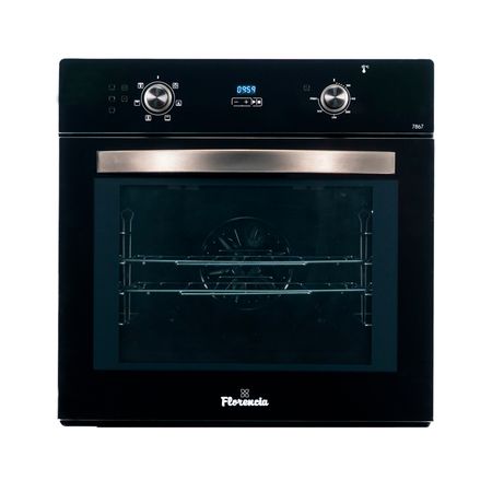 Horno electrico Florencia BlackSilver Triple Cristal Termostato Timer FL-7867-E