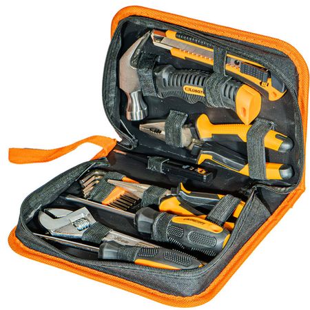 Set De Herramientas Lusqtoff 9 Piezas Con Tester y Estuche