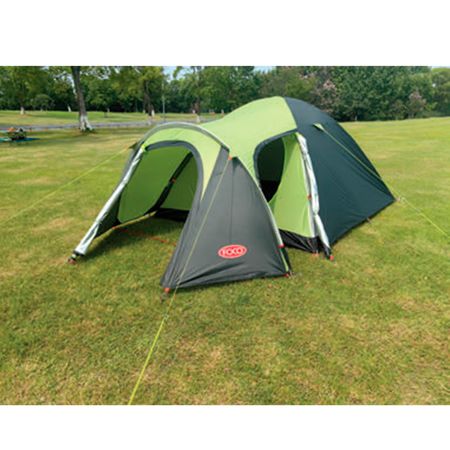 Kit Camping de Carpa Verde Sillas Bolsa de dormir y Mochila Foco