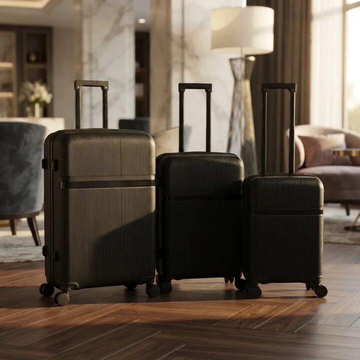 Set Valijas Wanderlust 20 24 28 Pulg Expandible Negro 48226 - Vista 6