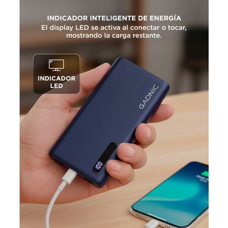 Cargador Portátil Gadnic BC-19 20000 mAh Carga Rápida USB C