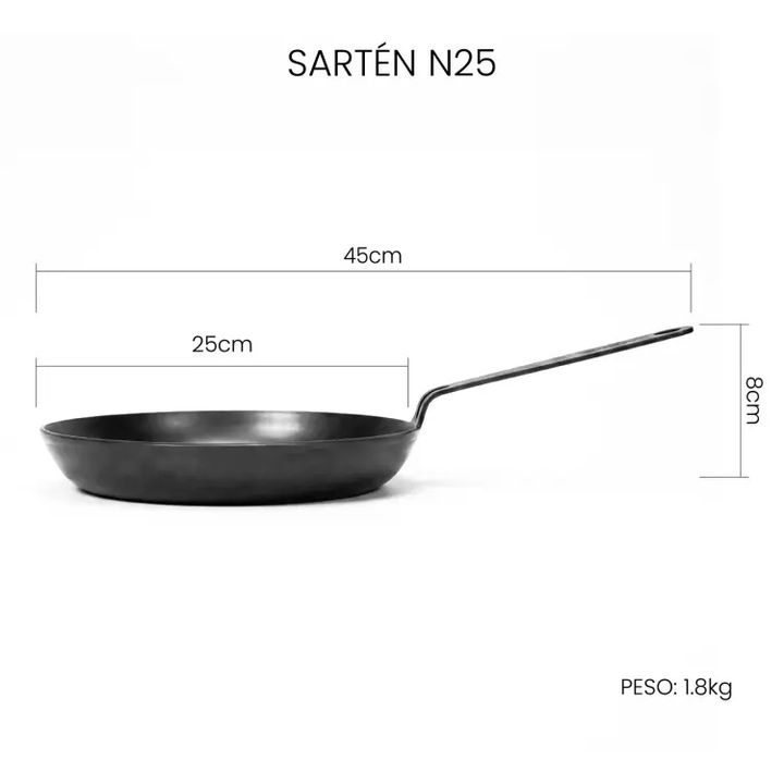 Sartenes de hierro Kankay: N30 + N25 + N15 Antiadherentes - Vista 3