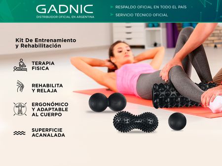 Kit de Entrenamiento Gadnic Rolo Yoga + Doble Bola + Bola Pie + Doble Bola Con Picos