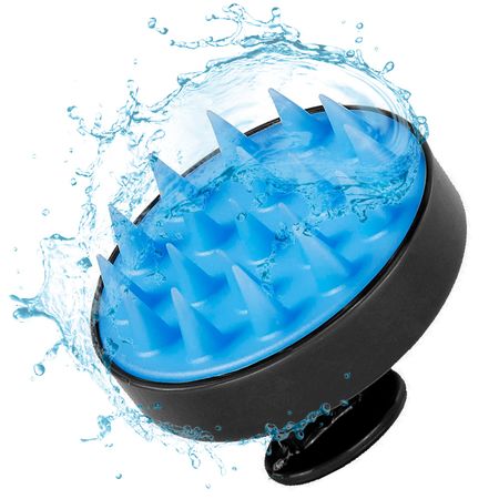 Masajeador De Cuero Cabelludo Negro Gadnic Cepillo De Silicona 