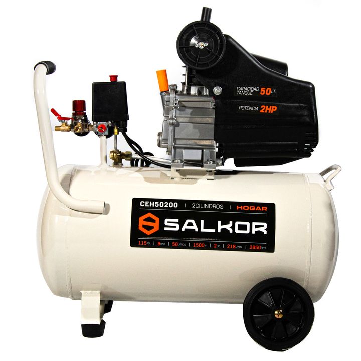 Compresor De Aire Electrico 50 Litros Salkor CE550/220M Monofásico 2hp Frecuencia 50hz - Vista 1