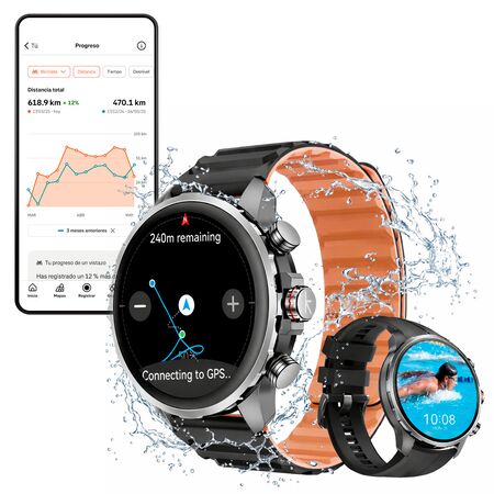 Smartwatch Kieslect Kr3 reloj inteligente pantalla amoled 15 pulgadas bateria 500 mAh gps